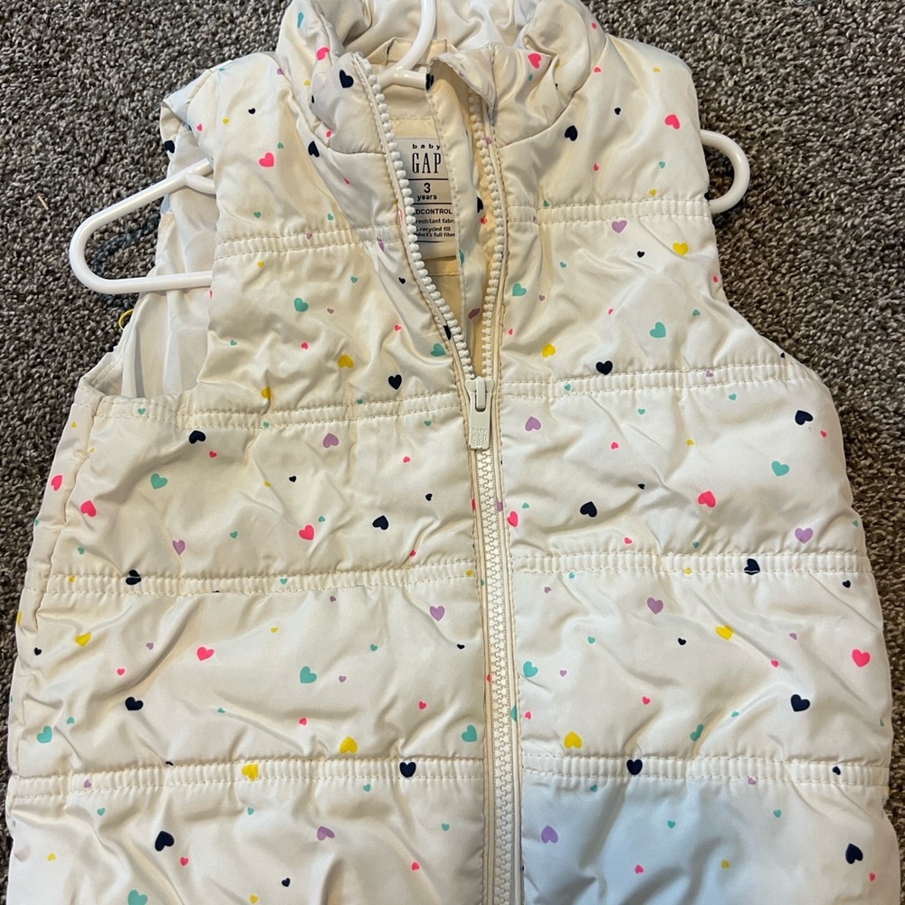GAP Kids Multicolor Heart Puffer Vest